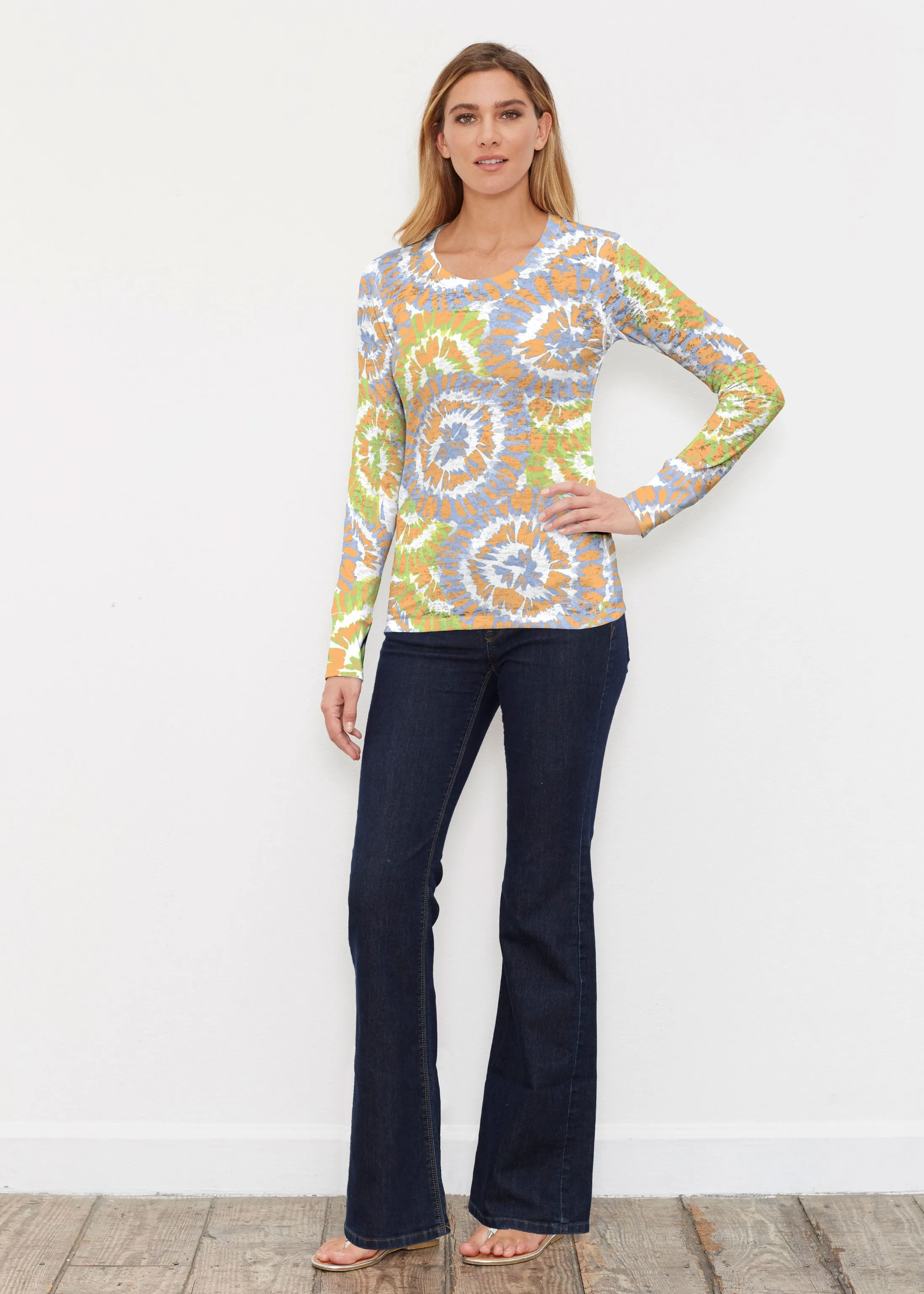 Funky Town (17277) ~ Thermal Long Sleeve Crew Shirt