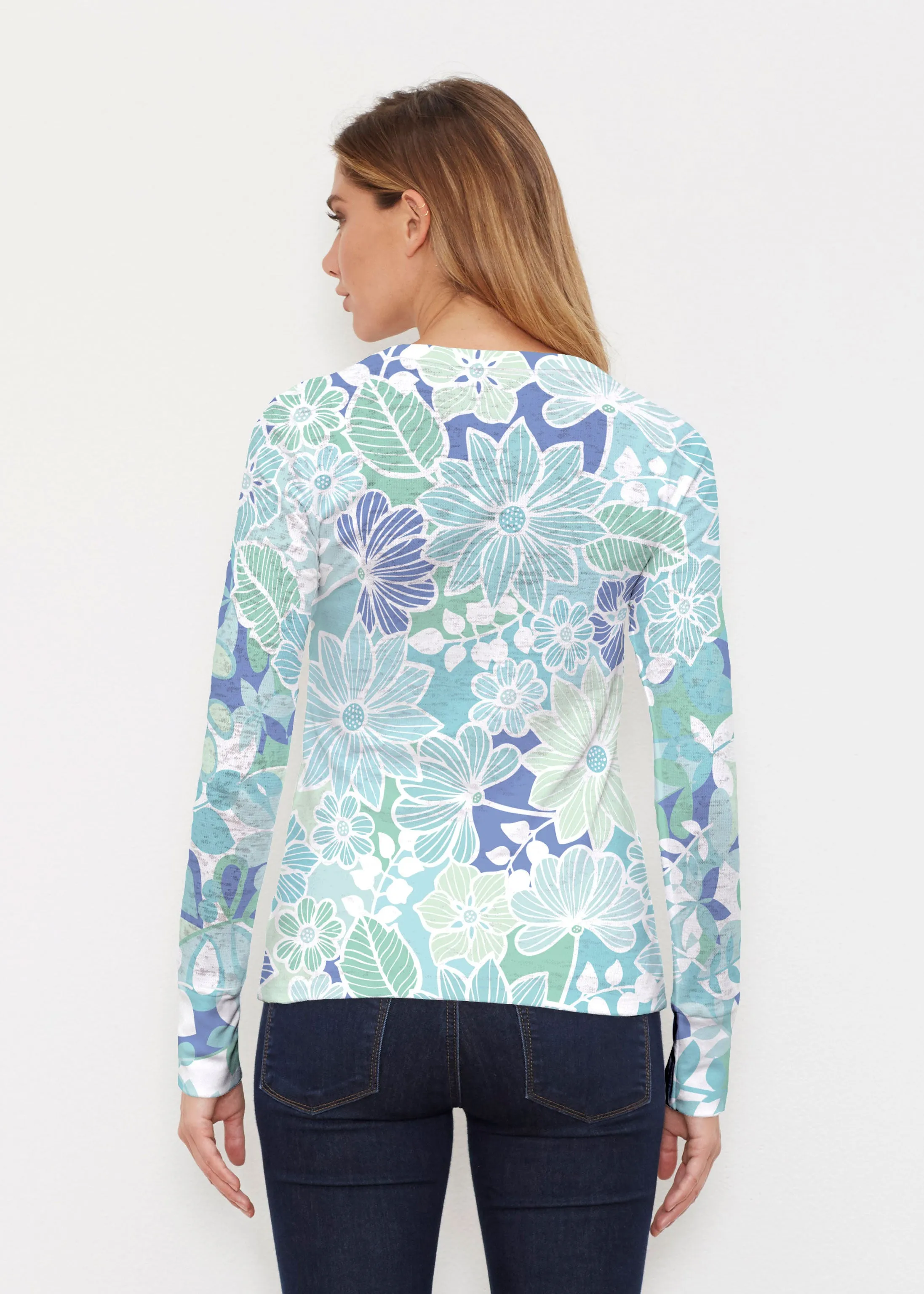 Hawaii Isles (13609) ~ Thermal Long Sleeve Crew Shirt