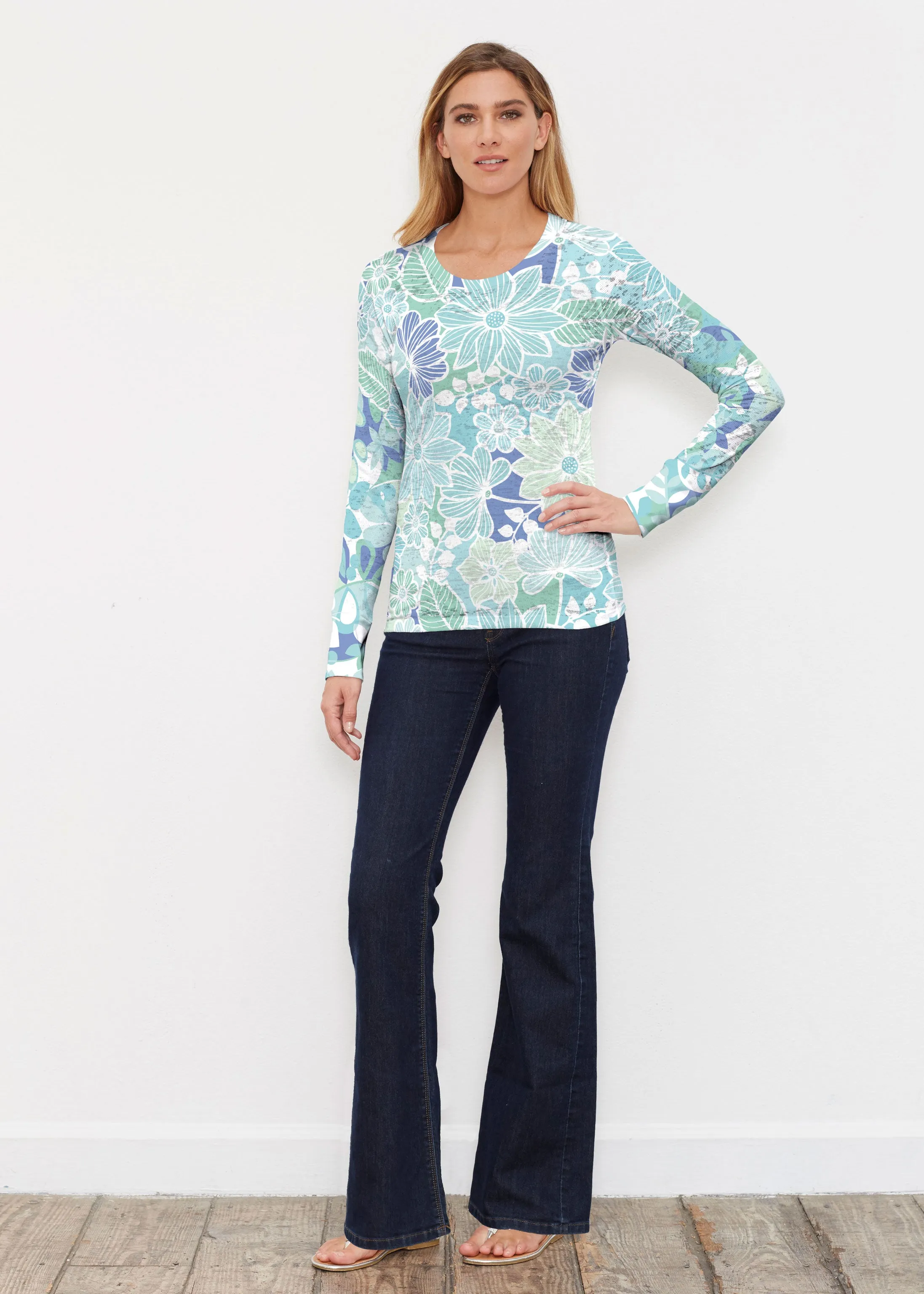 Hawaii Isles (13609) ~ Thermal Long Sleeve Crew Shirt