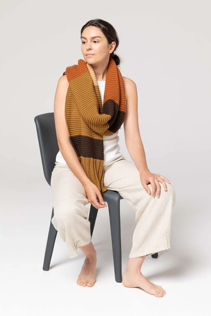 Indus | Bold Stripe Knit Scarf