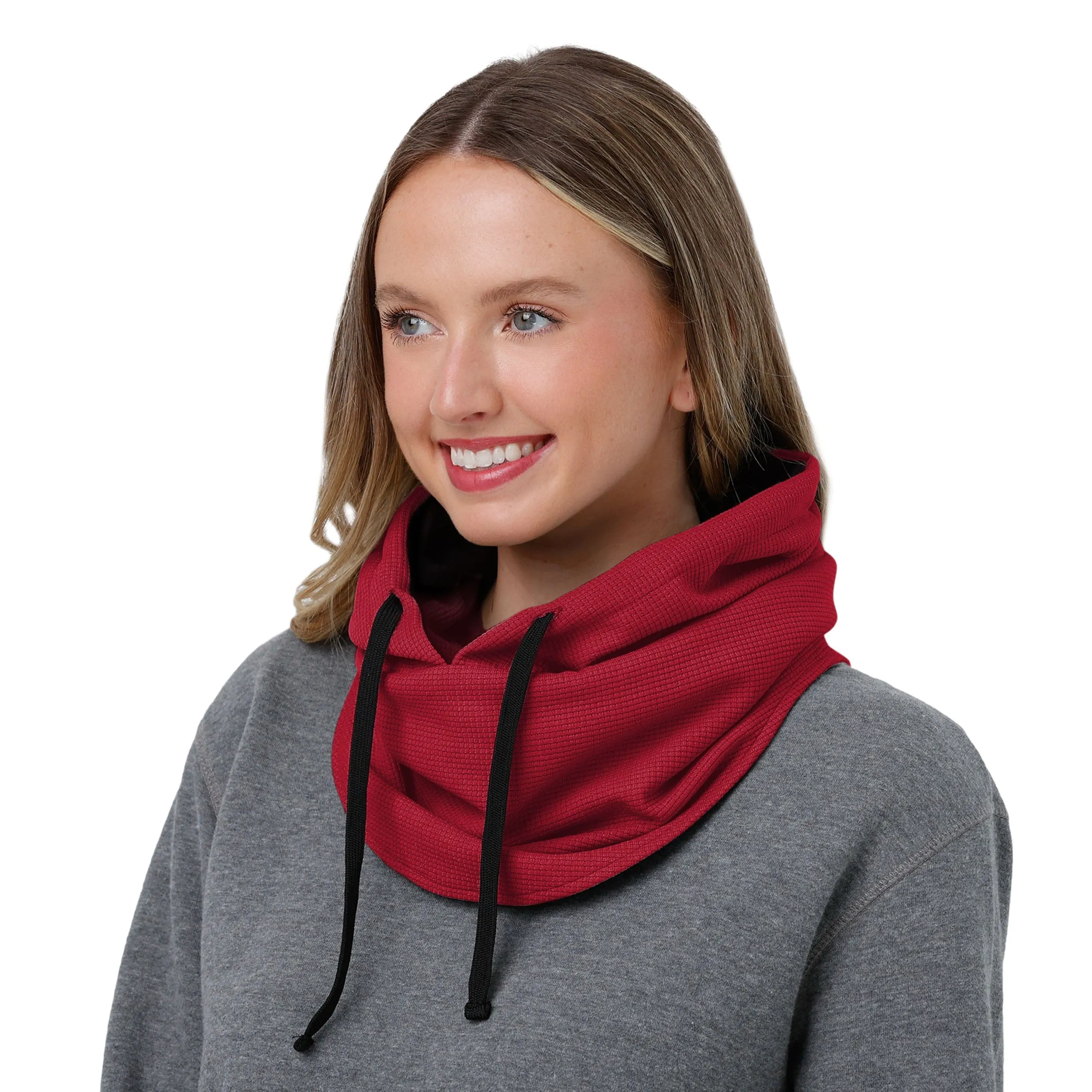 Iowa State Cyclones NCAA Waffle Drawstring Hooded Gaiter