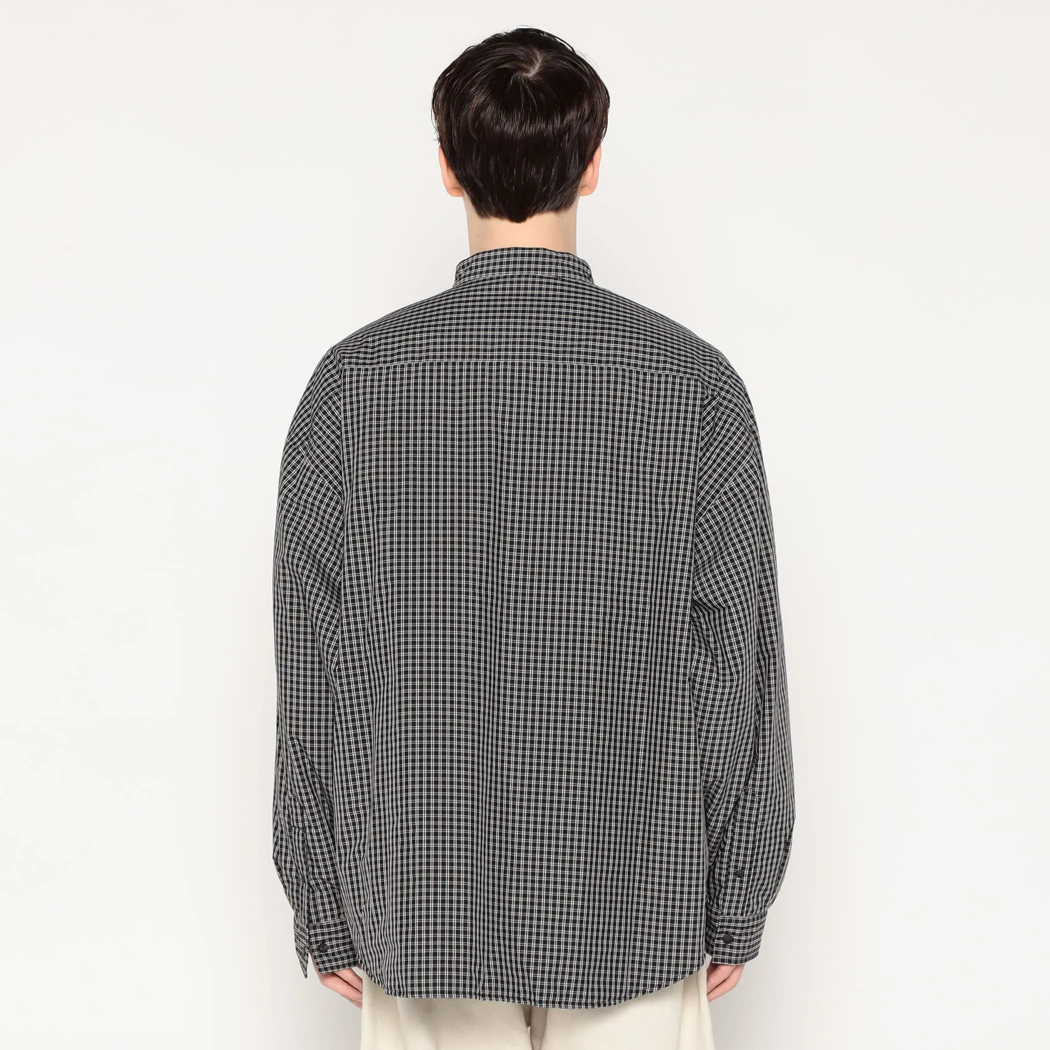 MEN'S INSULATION STAND COLLAR SHIRT JACKET PLAID