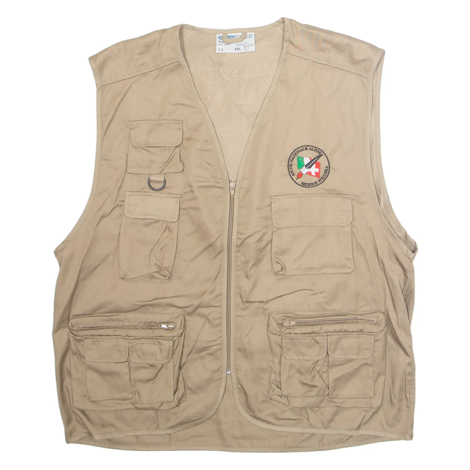 SOTTO ZERO Mens Gilet Beige 2XL