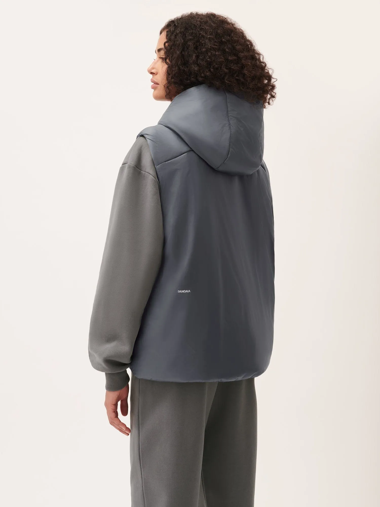 Womens DNA Flower-Warmth Gilet—atmosphere grey