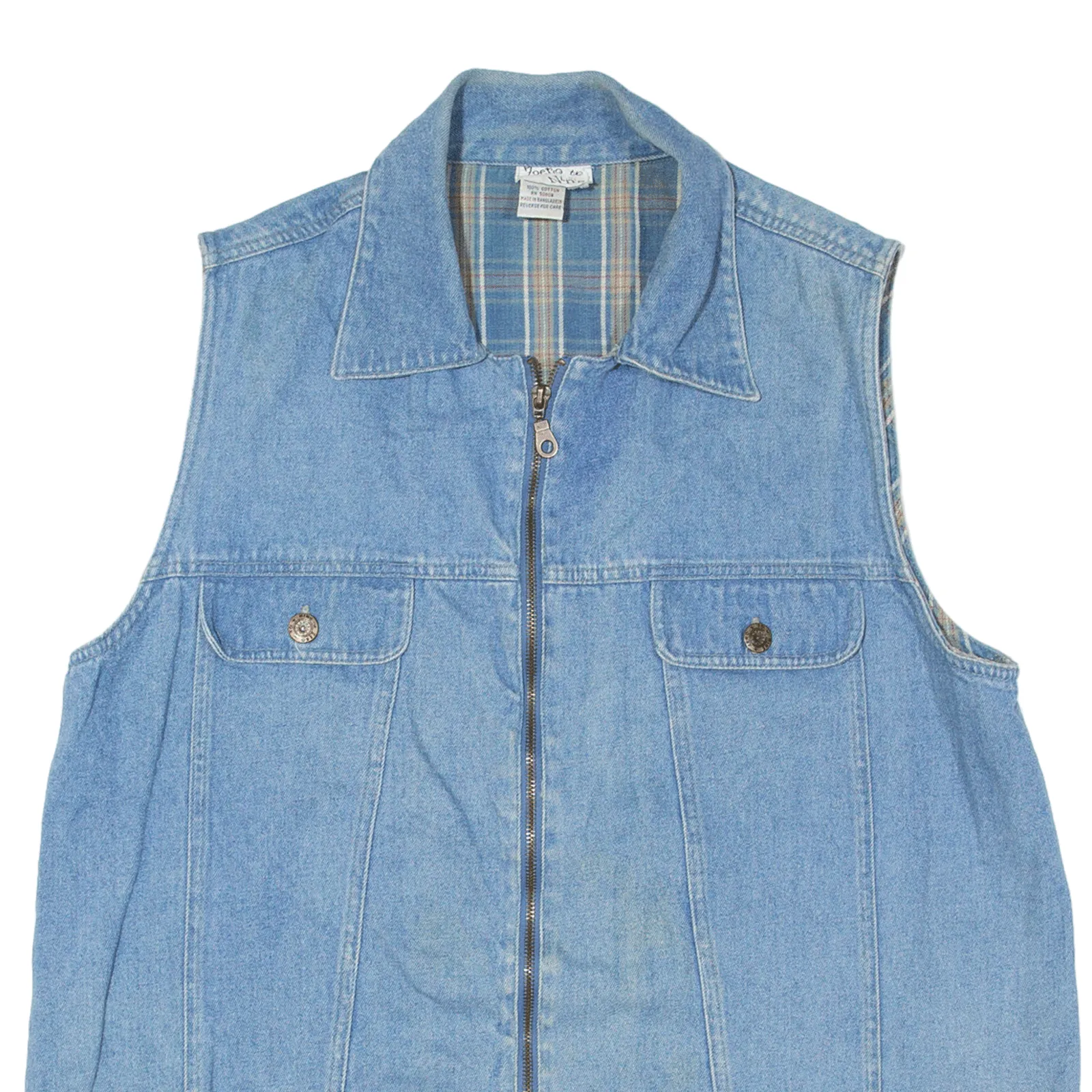 ZERO TO NINE Denim Gilet Blue Womens L